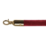 Afzetkoord Velvet Bordeaux Brass